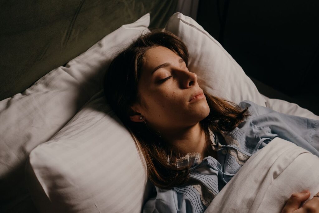 melatonin and sleep after 35 women